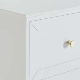 DUSK Ruby 2 Drawer Bedside Table - Warm White - thumbnail 7