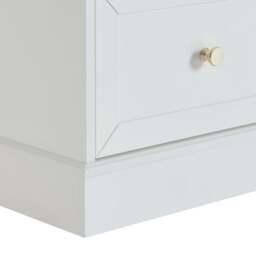 DUSK Ruby 2 Drawer Bedside Table - Warm White - thumbnail 8