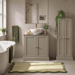 DUSK Ruby Under Sink Bathroom Cabinet - Taupe
