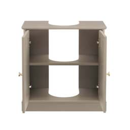 DUSK Ruby Under Sink Bathroom Cabinet - Taupe - thumbnail 4