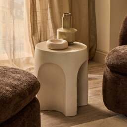 DUSK Haven Side Table - Stone Effect - thumbnail 4