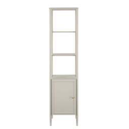 DUSK Posy Tall Bathroom Storage Cabinet - Light Taupe - thumbnail 3