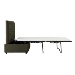 DUSK Kennadi Small Double Pouffe Sofa Bed - Woven Pine Green - thumbnail 7