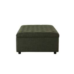 DUSK Kennadi Small Double Pouffe Sofa Bed - Woven Pine Green - thumbnail 6