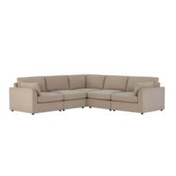 DUSK Miami Right Hand Corner Sofa - Chenille Oatmeal - thumbnail 4