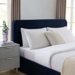DUSK Ascot Ottoman Storage Bed - Navy - Small Double - thumbnail 3