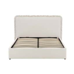 DUSK Riva Ottoman Storage Bed - Chenille Ivory - King Size - thumbnail 9