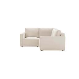 DUSK Brooklyn Slim Arm Right Hand Small Corner Sofa - Chenille Ivory - thumbnail 3