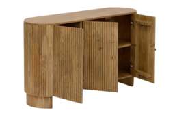 DUSK Finley Mango Wood 3 Door Sideboard - Natural - thumbnail 7