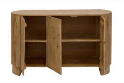 DUSK Finley Mango Wood 3 Door Sideboard - Natural - thumbnail 5