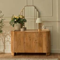DUSK Finley Mango Wood 3 Door Sideboard - Natural