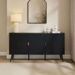 DUSK Hattie 3 Door Sideboard - Black