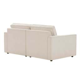DUSK Brooklyn Slim Arm 2 Seater Sofa - Chenille Ivory - thumbnail 5