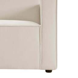 DUSK Brooklyn Slim Arm 2 Seater Sofa - Chenille Ivory - thumbnail 6