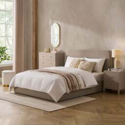 DUSK Ascot Ottoman Storage Bed - Stone Grey - Super King - thumbnail 1