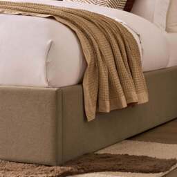 DUSK Ascot Ottoman Storage Bed - Oatmeal - Double - thumbnail 8