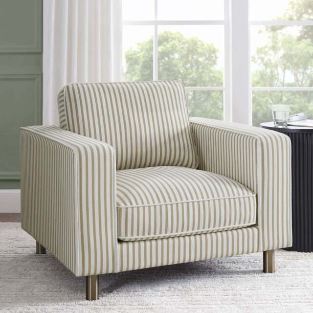 DUSK Soho Armchair - Sand Stripe - image 1