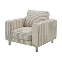 DUSK Soho Armchair - Sand Stripe - thumbnail 3