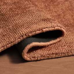 DUSK Kayla Plain Viscose Loop Rug - Burnt Orange - 120x170cm - thumbnail 3