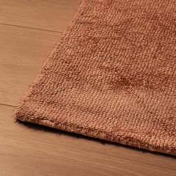 DUSK Kayla Plain Viscose Loop Rug - Burnt Orange - 120x170cm - thumbnail 4