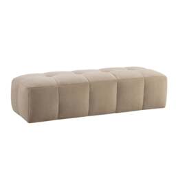 DUSK Manhattan Pouffe - Chenille Oatmeal - thumbnail 4