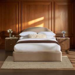 DUSK Austin Ottoman Storage Bed - Stone - Double - thumbnail 4