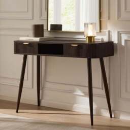 DUSK Hattie Storage Dressing Table  - Walnut - thumbnail 1