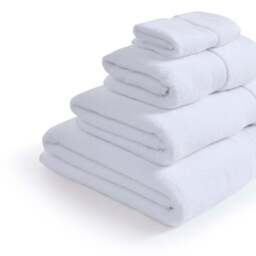 DUSK Rhodes Cotton Towel Collection - White - Face Cloth - thumbnail 4