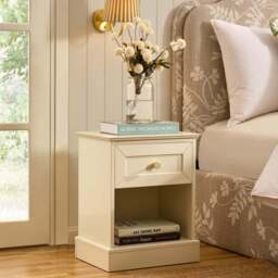DUSK Ruby 1 Drawer Nightstand - Cream - thumbnail 2