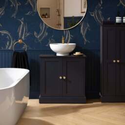 DUSK Ruby Under Sink Bathroom Cabinet - Midnight