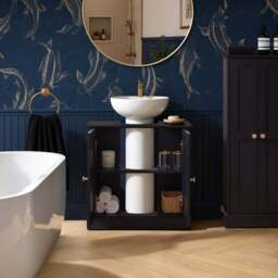 DUSK Ruby Under Sink Bathroom Cabinet - Midnight - thumbnail 2