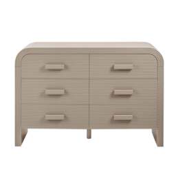 DUSK Susie 6 Drawer Chest - Taupe - thumbnail 3