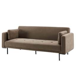 DUSK Hudson Click Clack Sofa Bed - Chenille Mushroom - thumbnail 4