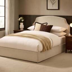DUSK Surrey Ottoman Storage Bed - Beige - King Size - thumbnail 3