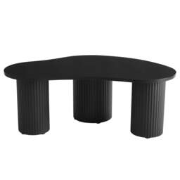 DUSK Evie Irregular Coffee Table - Black - thumbnail 2