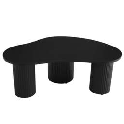 DUSK Evie Irregular Coffee Table - Black - thumbnail 4