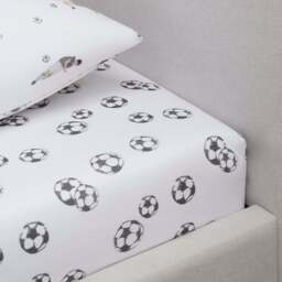 DUSK Ollie Football 100% Cotton Kids Fitted Sheet - Double
