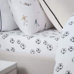 DUSK Ollie Football 100% Cotton Kids Fitted Sheet - Double - thumbnail 2