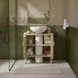 DUSK Hattie Under Sink Bathroom Cabinet - Oyster - thumbnail 2