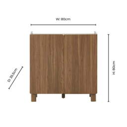 DUSK Avalon 2 Door Sideboard - Medium Wood - thumbnail 9