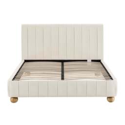 DUSK Malmo Bed Frame - Cream Linen - Super King - thumbnail 8