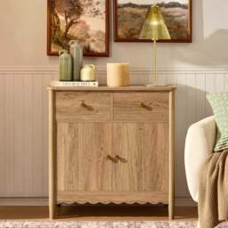DUSK Betty 2 Door Sideboard with Drawers - Light Wood