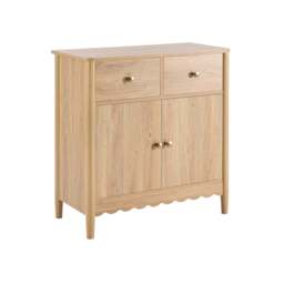 DUSK Betty 2 Door Sideboard with Drawers - Light Wood - thumbnail 3