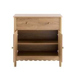 DUSK Betty 2 Door Sideboard with Drawers - Light Wood - thumbnail 5