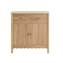 DUSK Betty 2 Door Sideboard with Drawers - Light Wood - thumbnail 4