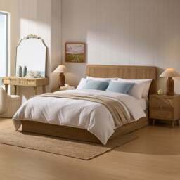 DUSK Hattie Ottoman Storage Bed - Light Wood - Small Double - thumbnail 4