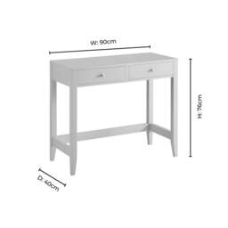DUSK Poppy Console Table - Cream - thumbnail 9