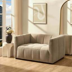 DUSK Manhattan Small 2 Seater Sofa - Chenille Oatmeal