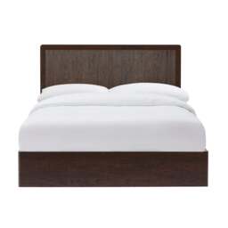 DUSK Hattie Ottoman Storage Bed - Wood Walnut - Double - thumbnail 8