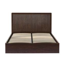 DUSK Hattie Ottoman Storage Bed - Wood Walnut - Double - thumbnail 9
